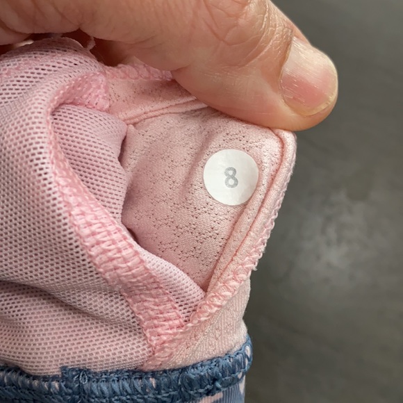 LuluLemon Pink Stripped Athletic tank top - Picture 7 of 7